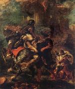 Ferdinand Victor Eugene Delacroix The Rap of Rebecca Norge oil painting reproduction